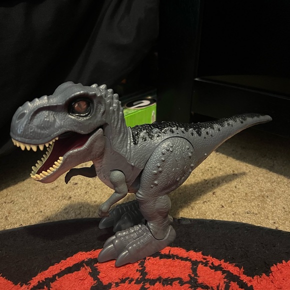 Zuru Robo Alive T-Rex Gray & Green Dinosaur Robotic Walking Roaring Working - Picture 1 of 3